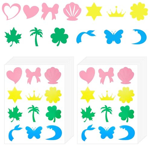 240 Pièces d'Autocollants de Bronzage, 12 Styles d'Autocollants pour Bain de Soleil Autocollants pour Lit de Bronzage pour Corps de Fille, Été, Plage, Fête, Intérieur et Extérieur