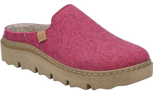 Josef Seibel Damen Pantoffeln Carmaux.01,Weite G (Normal),Wechselfußbett,hofschuh,pantine,finken,schlapen,Home-Slipper,pink,40 EU