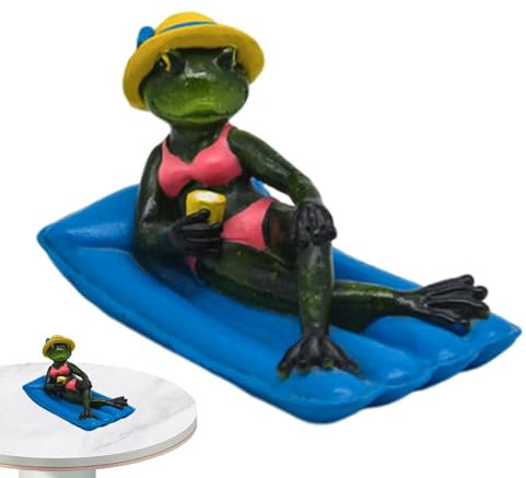 Genérico Figuras de Animales de Estanque,Esculturas de Animales de jardín | Escultura Realista de Resina Animal | Figuras Multiusos para fotografía, Bonito Adorno para el hogar, jardín, Estanque