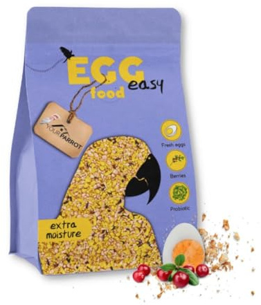 Your Parrot Pasta de Huevo Easy | Alimento Completo para Loros con Omega-3 1 Kg
