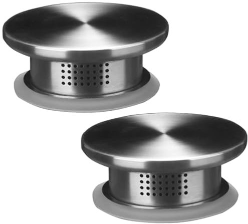 Pensatore di brocca, 2 pcs robusto in acciaio inossidabile BOTCH di coperchio per la brocca di bistrot in vetro con d'acqua, sostituzione della bottiglia, solo coperchi di caraffa