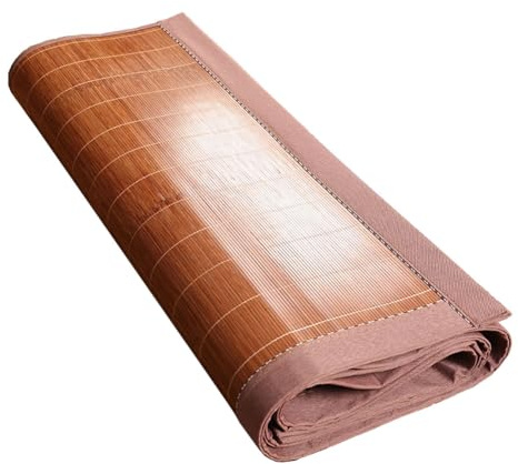 Bamboo Summer Sleeping Mat, Foldable Summer Cooling Sleeping Mat With Pillowcase, Ice Silk Mat Summer Student Dormitory, Single Person Grass Mat