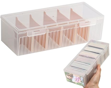 Generico Scatola Portacarte - Organizzatore per Appunti Protetti - Scatola Ordinatrice Per Cartoline - Adatto A Casa Ufficio Scuola Soggiorno Aula Camera Da Cucina