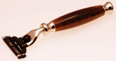 Progress Vulfix Edwardian razor, horn coloured handle