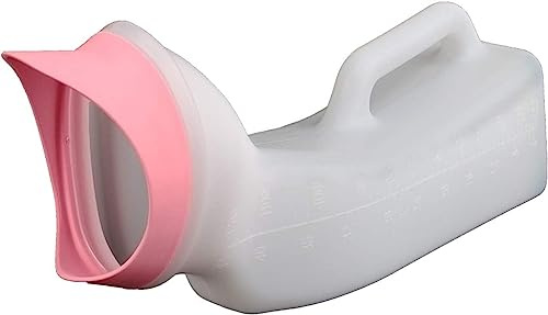 ETomey Orinal Masculino, urinarios for Mujeres Contenedor de orina 1200 ml Cámara urinaria a Prueba de derrames Botellas de orina portátiles Femeninas Fácil de Limpiar