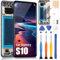 Incell für Samsung Galaxy S10 LCD Display, Display für Samsung S10 G973 SM-G973F 6.1 LCD Touchscreen Digitazer Assembly Ersatz mit Reparatur Kit (Schwarz mit Rahmen, Ohne Fingerabdruckerkennung)