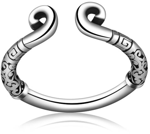 SXOVO Anillo Pene Acero Inoxidable Cock Ring 5 Tamaños Anillos Glande para una Mayor Estimulación Sexual Anillo de Retraso Sexual Restricción de Castidad Jugetes Sexuales para Pene Hombres (2,8 cm)
