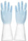 Genérico Guantes Del Hogar | Guantes De Goma De Limpieza: Guantes De Lavado De Goma Impermeables Para Lavavajillas, Tareas Domésticas Y Jardinería