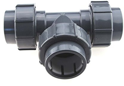 PVC-U FlexFit Klemmverschraubung IBG® T-Stueck d 50mm -d 50 mm Klemm 3x