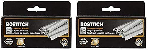 Bostitch B8 PowerCrown Premium Staples, 0.25 Inch Leg, Full-Strip (STCR21151/4) - 2 Pack
