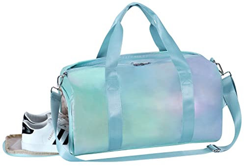 HAWEE Reisetasche Groß Herren Sporttasche Weekender Damen Faltbare Gym Bag mit Schuhfach & Nassfach wasserdichte Travel Duffle Bag Leichte Handgepäck Tasche für Reisen Sport Fitness Schwimmen