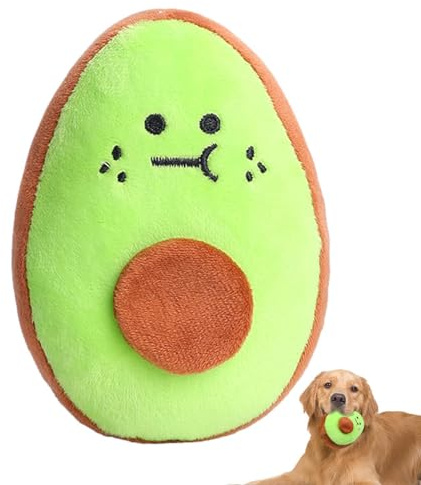 Juguetes de Peluche para Perros – Juguetes chirriantes para Perros, Suministros vocales para Perros de Peluche, Lindos Juguetes para Mascotas de Aguacate para Perros pequeños y medianos, Cachorros de