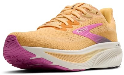 Brooks Femme Ghost 17 Sneaker, Apricot/Grey/Pink, 40 EU