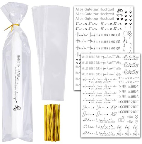 2 Blatt Kerzen Tattoos Folie Hochzeit Kerzen Aufkleber Wasserschiebfolie Hochzeitskerze Selber Gestalten Geschenk Kerzensticker Rub Ons mit 50 Kleine Kerzentüten Hochzeitsdeko für Kerzen Tassen