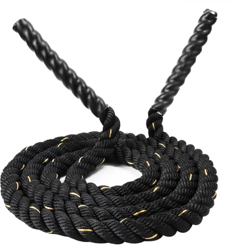 Corde à sauter lourde pour adultes - Corde à sauter lourde de 300 cm - Pour la musculation et la musculation, la gym, l'extérieur, l'entraînement à la maison