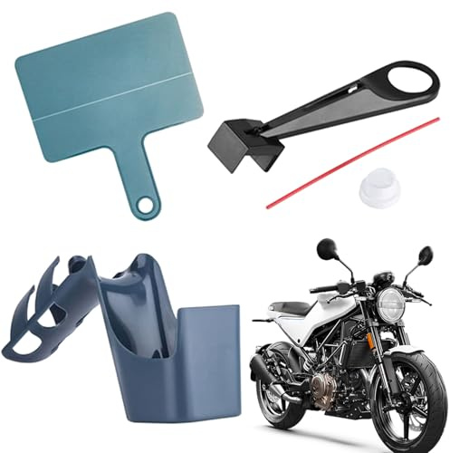 XIAOXIAOYU Kit per la pulizia della catena della moto, dispositivo di pulizia della catena da 4 pezzi, efficace spruzzatore di olio, applicatore di lubrificante, attrezzatura portatile per la