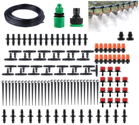 Drip Irrigation System (149 PCS), 100FT/30m Automatic Garden Watering Kit with Adjustable Nozzles, Sprayers & Drippers for Garden, Lawn, Greenhouse