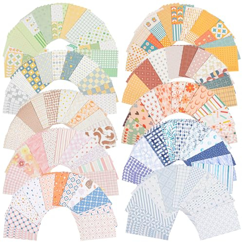 500 Sheets Vintage DIY Scrapbook Paper, Retro Aesthetic Paper Supplies Decorative Craft Papers Art Pattern Sheets for DIY Scrapbook Journal Album Card Making