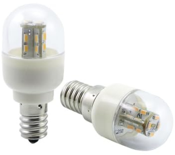 VerkoDriva Bombilla E17 LED T25, CA/CC 12V-24V, IP65 Impermeable Nevera