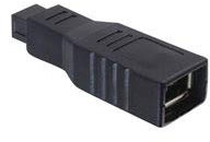 DeLOCK 2X Adapter FireWire 9pinSt > 6pinBu