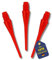 BEST SPORTING Dart Kunststoff-Spitzen aus Nylon für Dartpfeil, 100 Stück Soft Dart, schwarz, weiß oder rot (rot)