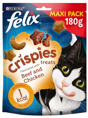 Felix Crispies Cat Treats Beef and Chicken 180g
