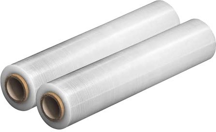 V1 Trade Plastfolie Transparent – 285m/50cm 2 Rulles – Sträckfilm 23 Mikron – Flyttfilm För Möbler – Emballagefilm För Packning