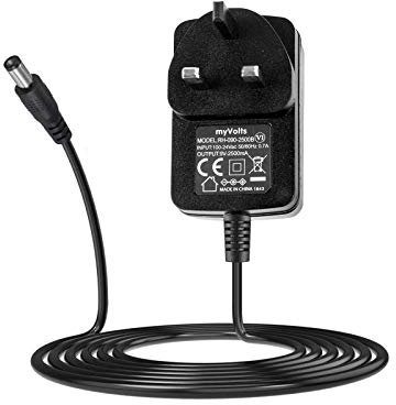 myVolts 9V power supply adaptor compatible with Silvercrest SAS 7.4 LI D3 Vacuum cleaner - UK plug