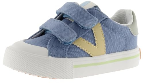 victoria Basket Unisex Tribù Tela & Parti Contrasto & Strisce Aderenti 1065189 per Bambini, JEANS, 35 EU