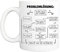 Lieblingstasse mit Spruch I Spülmaschinenfest und Beidseitiger Druck I Hochwertige Tasse in reinem Weiß I Kaffeebecher mit Sprüchen Lustig I Mir egal welche Hautfarbe du hast (Problemlösung)