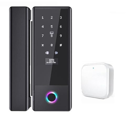 Serrure Connectée, Serrure Intellinte For Porte En Verre, Serrure Biométrique À Empreintes Digitales, TTlock Tuya , Serrure Électronique Numérique Sans Clé For Porte Coulissante ,Smart Lock facile à I