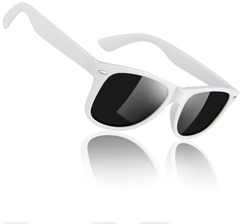 Sunier Lunettes de Soleil Polarisées pour Homme Femme Classique Rétro Lunettes de Conduite Anti-UV Lunettes de Soleil