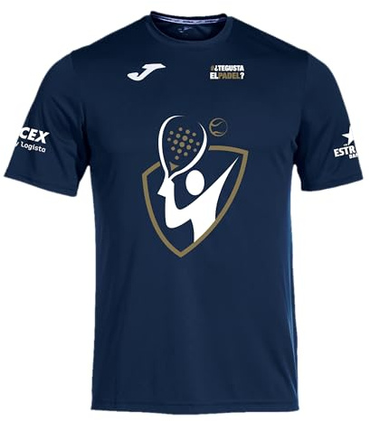 Barcelona Padel Tour – Maglietta Tecnica Ufficiale da Padel Uomo | T-Shirt Sportiva Traspirante Manica Corta | Colore Royal Blue | Torneo Ufficiale (IT, Testo, L, Regular, Regular, Blu Navy)