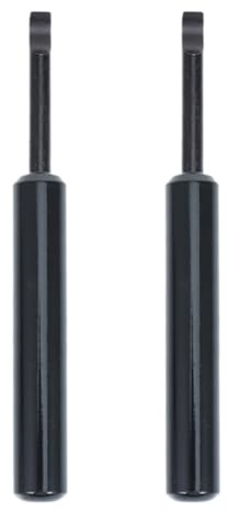 Tofficu 2 Piezas de Palancas Negras para Abrir Tapa Trasera de Reloj, Herramienta de Reparación Resistente de Acero Inoxidable y Aluminio, Fácil Uso para Baterías y Cubiertas