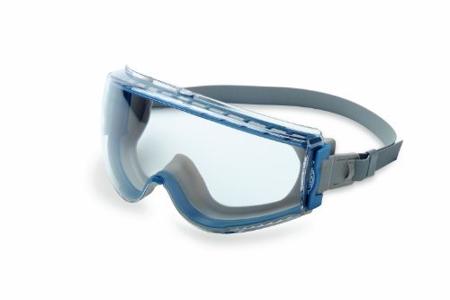 Uvex Stealth Safety Goggles with Clear Uvextreme Anti-Fog Lens, Teal & Gray Body & Neoprene Headband (S39610C)