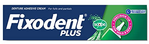 Fixodent Control Denture Adhesive Cream Plus Scope Flavor 2 oz (Pack of 8)