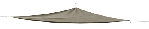 Linder Sonnensegel Dreieck 3x3x3m Polyester Sonnenschutz Terrasse, Farbe:Taupe