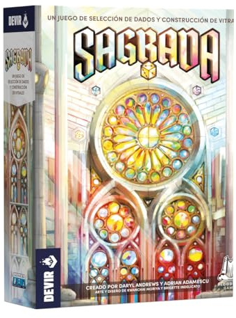 Devir - Sagrada, Juego de Mesa Creativo y Artístico, Juego de Mesa de 14 años (BGSAG)