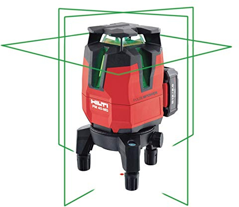 Hilti 2152385 4-Line Multi Laser for Plumbing, Leveling, Alignment and Squad Calculation