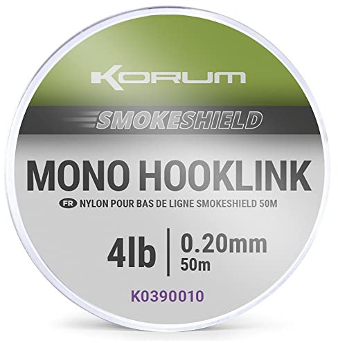 Korum Smokeshield Mono Hooklink Angelschnur, 50 m, 5,4 kg - 0,30 mm