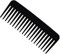 Peigne de Cheveux, Démêlant Large Peigne à Dents, Peigne Cheveux sans manche, Larges Cheveux Bouclés Peigne, pour Différents Types de Cheveux