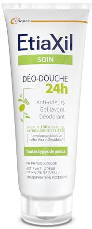 Etiaxil Déo-Douche 24H Gel Lavant Déodorant Citron Jaune et Litsée 200 ml