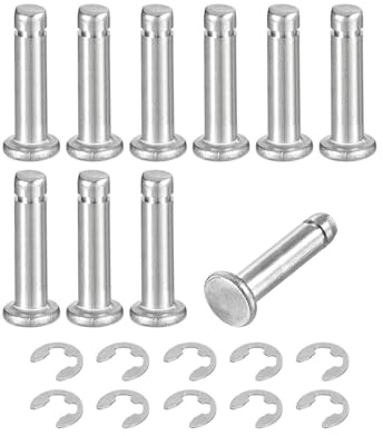QUARKZMAN 10Set M4x16mm Perno Posizionamento Cilindrico Elastico Argento