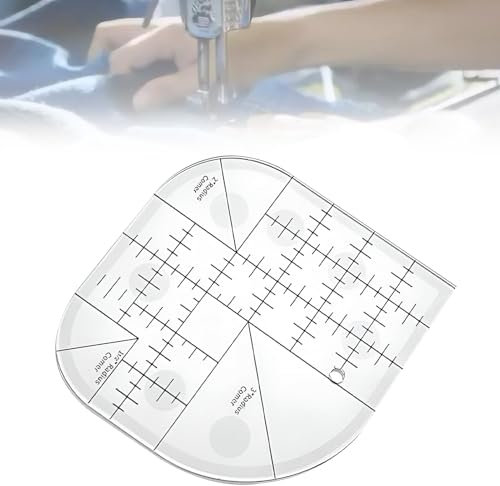 Schneider Lineal,Lineal Nähen,Patchwork Lineal,Quilt Lineal,Nählineal,Gebogene Eckschneider,Acryl Cutter Lineal,Für Diy-Näharbeiten Multifunktionales Nähschablonen Patchwork Werkzeug
