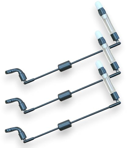 TJRS Bissanzeiger, Swinger, Karpfenangeln, Ausrüstung für Bissanzeiger und Banksticks, Weiß, 3 Stück