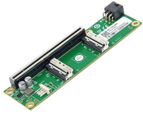 CY Adapter Dual MCIO 8i Mini Cool Edge IO SFF-TA-1016 till PCIE5.0 PCI-Express 16 x VROC-adapter för moderkort SSD grafikkort