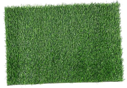 GARIOUANS Tappeto Realizzato in Plastica e Gomma per Esterni in Prato Sintetico Antiscivolo e Verde Resistente All'acqua Facile da Mantenere per Ingresso e Giardino