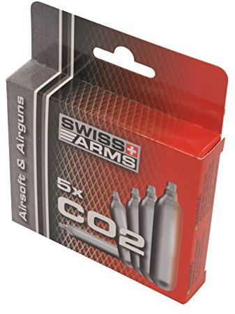 Swiss Arms - Caja vacía para 5 Cartuchos CO2 12 g
