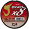 Daiwa Unisex-Erwachsene JBGD8U50-300GL J-Braid X8 Grand geflochtene Schnur, 27 kg, 0,35 cm Durchmesser, hellgrau, Graues Licht, 50 lb