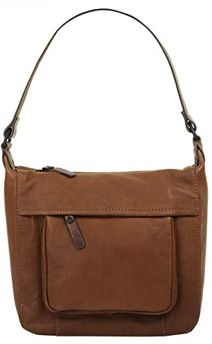 X-ZONE Umhängetasche echt Leder Damen | RFID-geschützte Handtasche | Crossbody Bag mit Smartphonefach | 021047